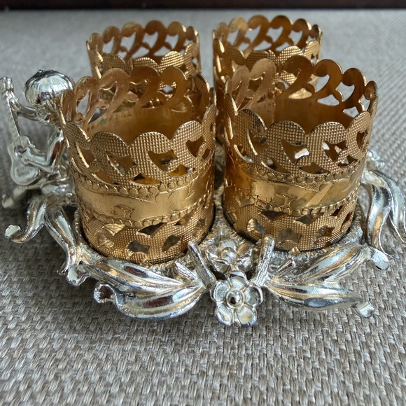 VTG Sam Fink SF Boy with Guitar Filigree 4 Lipstick Holder - Picture 2 of 10